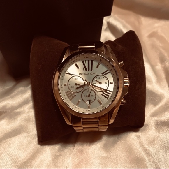 GOLD MICHAEL KORS LINKED WATCH WMS SIZE✨💥 - Picture 3 of 7